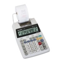 Sharp - EL1750V LCD Two-Color Printing Calculator, 12-Digit LCD - Black/Red