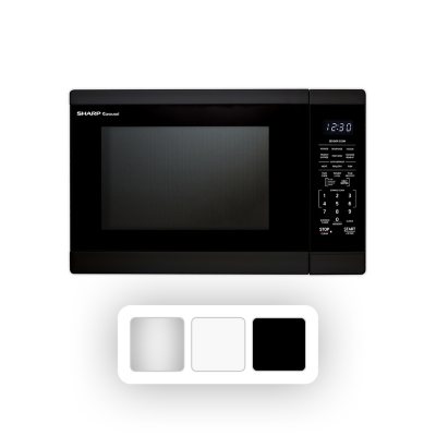 Sharp 21 in. 1.4 cu. ft. Countertop Microwave with 11 Power Levels & Sensor  Cooking Controls - Black