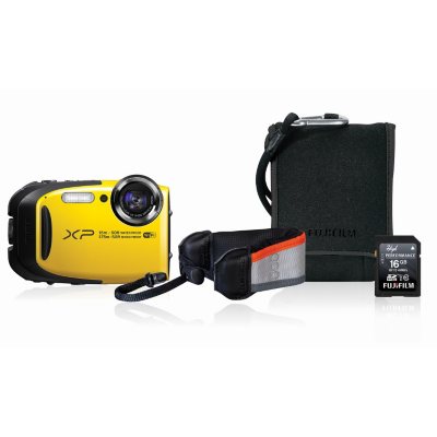 FUJIFILM FinePix XP80 16.4MP CMOS Waterproof Digital Camera Bundle