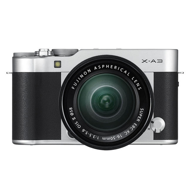 FUJIFILM X-A3 Mirrorless Camera Bundle with XC16-50mmF3.5-5.6 OIS II Lens (Available in: Silver, Brown, and Pink)