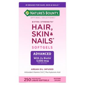 Nature's Bounty Optimal Solutions Advanced Hair, Skin & Nails Softgels, 250 ct.	 		 		 		 		 		