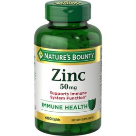 Nature's Bounty Zinc Immune Support, 50 mg. (400 ct.)