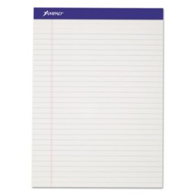 TOPS The Legal Pad Plus Writing Pads, 8-1/2 x 11-3/4, Legal Rule, 50  Sheets, 12 Pack