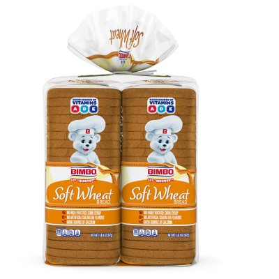 Bimbo Soft Wheat Bread Family Pack (20oz/2pk) - Sam's Club