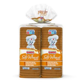 Bimbo Soft Wheat Bread Family Pack  20 oz, 2 pk.
