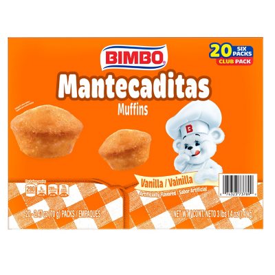 Bimbo Mantecaditas Bite Sized Vanilla Muffins - Sam's Club