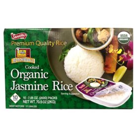 Shirakiku Cooked Organic Jasmine Rice 10 pk.
