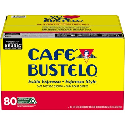 Caf Bustelo Coffee Espresso Style K Cups Dark Roast 80 ct