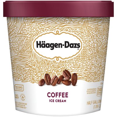 Haagen-Dazs Ice Cream, Coffee (64 oz.) - Sam's Club