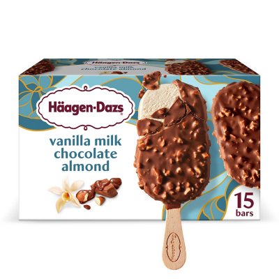 Häagen-Dazs Vanilla Milk Chocolate Almond Ice Cream Bars (15 ct.) - Sam