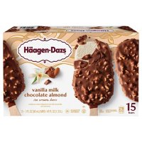 Haagen-Dazs Vanilla Milk Chocolate Almond Ice Cream Bars (15 ct.)