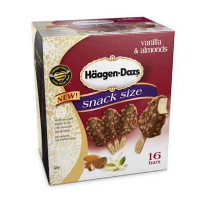 Haagen-Dazs® Vanilla & Almond Snack Bars - 16ct - Sam's Club