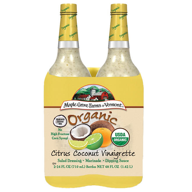 Maple Grove Farms Organic Citrus Coconut Dressing (24 oz., 2 pk.)