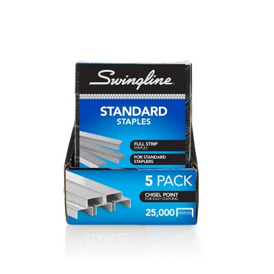 Swingline Standard Staples, 1/4 Length, 210 Per Strip, 5,000 Per Box