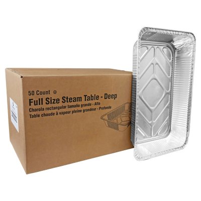 Member's Mark Aluminum Steam Table Pans, Half Size (36 ct.) - HapyDeals