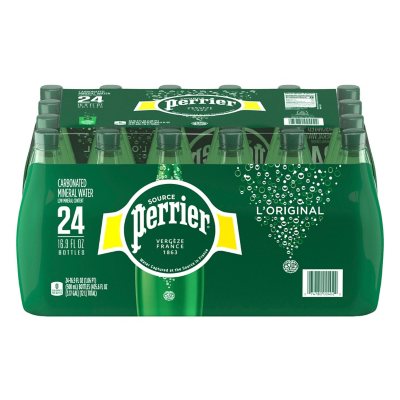 Perrier Sparkling Mineral Water 24ct 11 fl. oz Glass Bottles