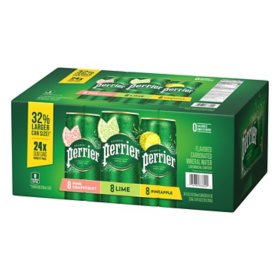 Perrier Carbonated Mineral Water Variety Pack (11.15 fl. oz., 24 pk.)