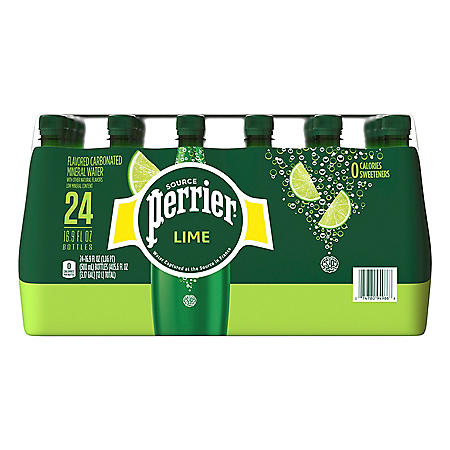 Perrier Sparkling Natural Mineral Water Lime (16.9 fl. oz., 24 pk.)
