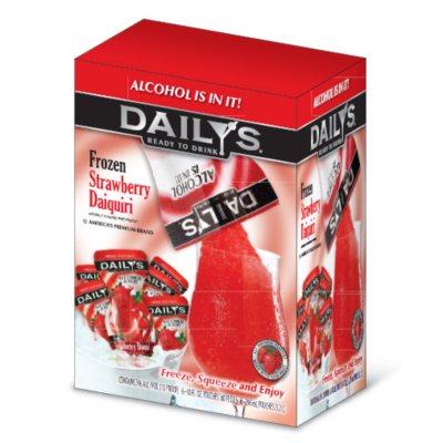 Daily s Strawberry Daiquiri Ready To Drink Frozen Pouch 10 oz. 6 ct. box Sam s Club