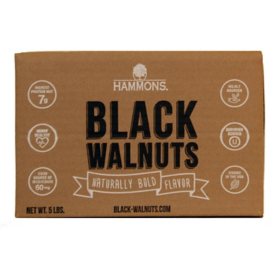 Hammons Shelled American Fancy Large Black Walnuts (5 lbs.)