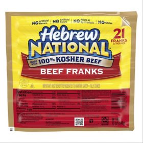 Hebrew National Beef Franks 12 oz., 3 ct.