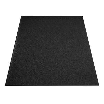 SuperMats - BikeMat - Standard Quality Dense Foam Vinyl - Fitness Equipment Mat, Black, 36' x 48'