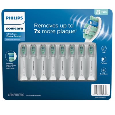 Philips Sonicare Optimal Plaque Control Replacement Brush Heads (8 pk.) - Sam's  Club