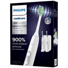 Philips Sonicare 6100 ProtectiveClean Power Toothbrush, 2 pk. (Choose Your Color)