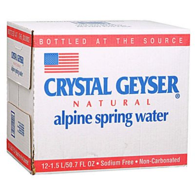 Crystal Geyser Alpine Spring Water 1.5L, 12 pk. - Sam's Club