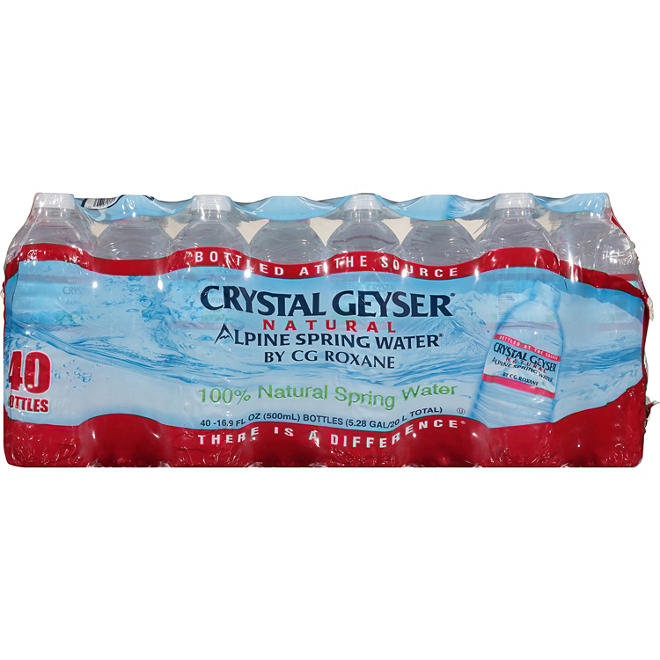 Crystal Geyser Alpine Spring Water 16.9 oz., 40 pk.