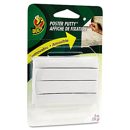 2 oz - New White Duck Brand Reusable and Removable Poster Putty for Mounting 1436912 