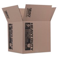 Duck Heavy-Duty Moving/Storage Boxes, 16" L x 16" W x 15" H, Brown