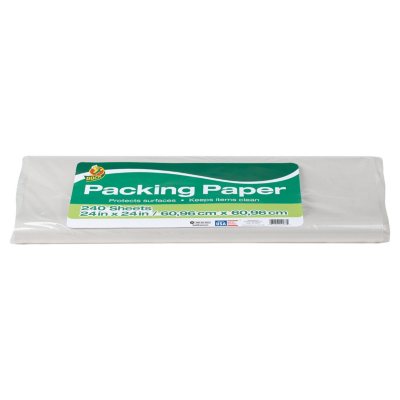 Duck Brand Packing Paper, White, 24 in. x 24 in., 240 Sheets - Sam's Club