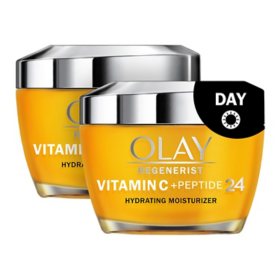 Olay Regenerist Vitamin C + Peptide 24 Face Moisturizer, 1.7 oz, 2 pk.