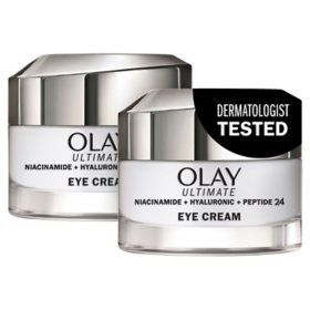 Olay Ultimate Niacinamide + Hyaluronic + Peptide Eye Cream, 0.5 oz., 2 pk.