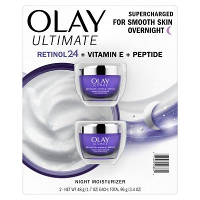 OLAY Retinol with Peptide 24 on sale Advanced Night Face Moisturizer, 1.7 oz, 2-pack