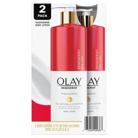 Olay Age Defying & Hydrating Niacinamide Hand/Body Lotion, 17 oz., 2 pk.