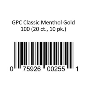 GPC Classic Menthol Gold 100 20 ct., 10 pk.
