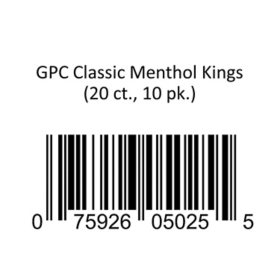 GPC Classic Menthol Kings 20 ct., 10 pk.