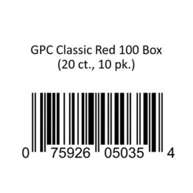 GPC Classic Red 100 Box 20 ct., 10 pk.