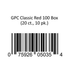 GPC Classic Red 100 Box (20 ct., 10 pk.)