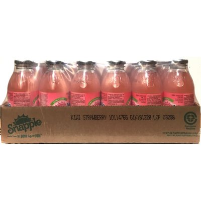 Snapple Kiwi Strawberry, 16 Fl Oz Glass Bottle