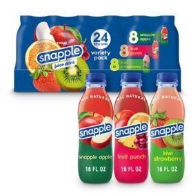 Snapple Juice Drink Variety Pack 16 fl. oz., 24 pk.