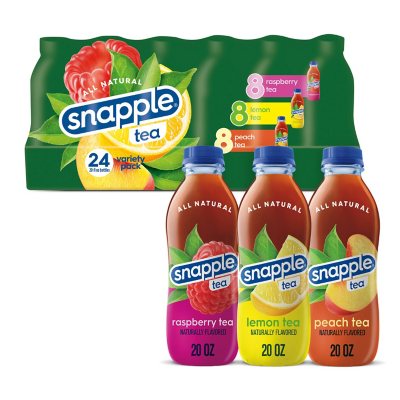 UPC 076183260005 product image for Snapple Tea Variety Pack 20 fl. oz. bottles, 24 pk. | upcitemdb.com