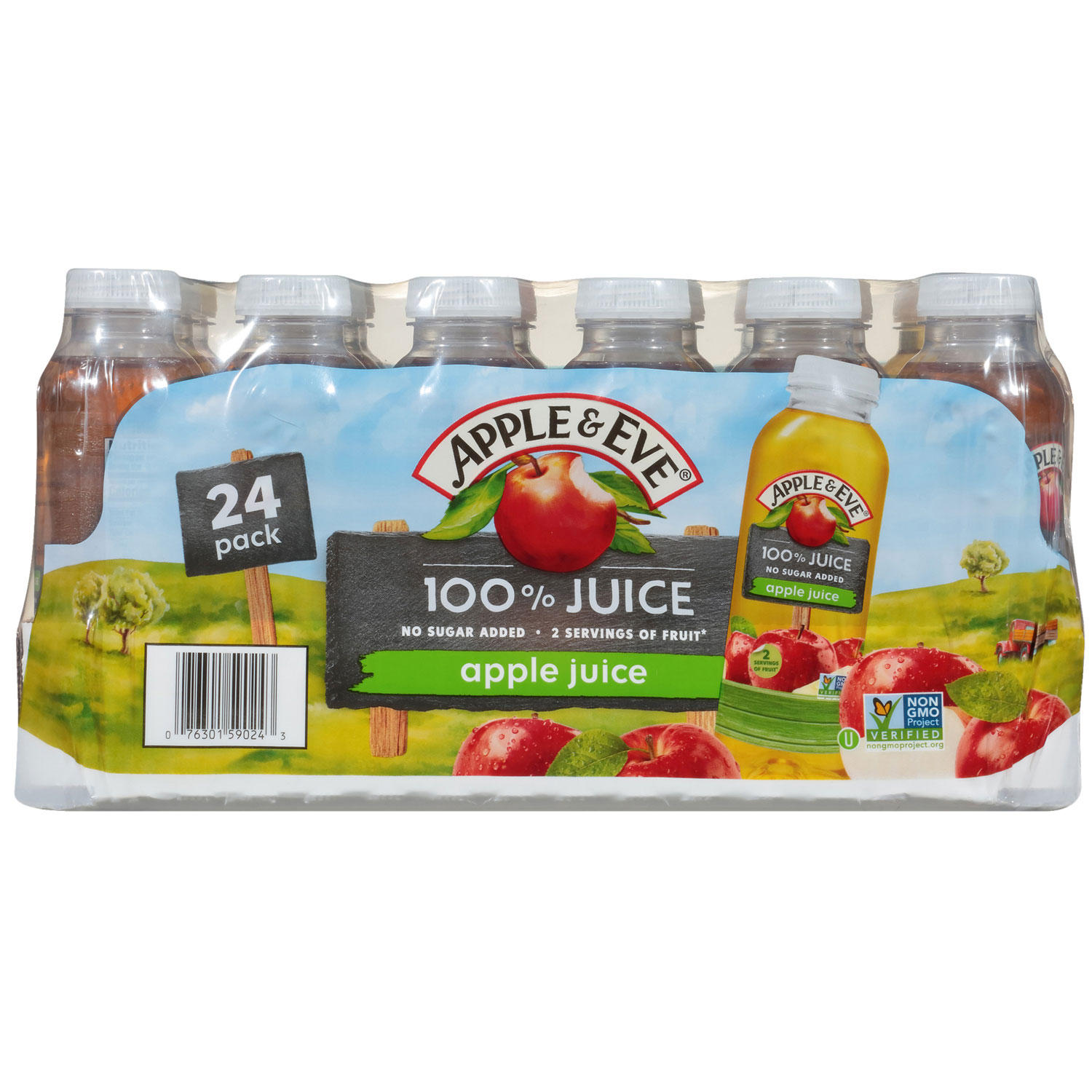 UPC 076301590243 product image for Apple & Eve 100% Apple Juice 10 oz, 24 pk. | upcitemdb.com