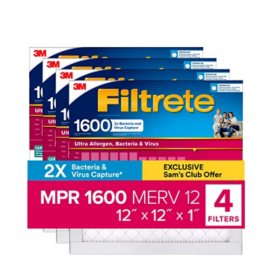 Filtrete Ultra Allergen Bacteria and Virus 1600 MPR (4pk)