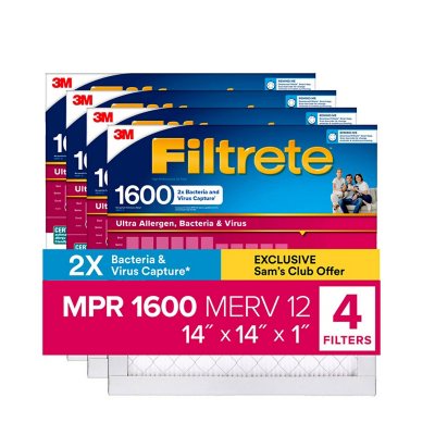 Filtrete Ultra Allergen Bacteria and Virus 1600 MPR (4 pk)