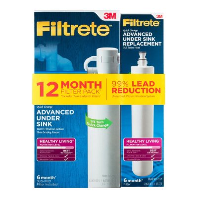 Filtrete Under Sink Water Filtration System and Extra Replacement
