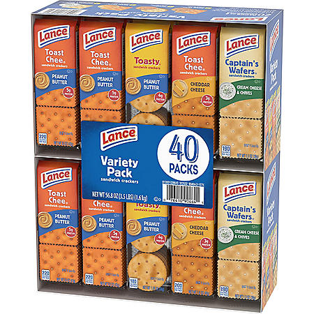 Lance Sandwich Crackers, Variety Pack (1.41 oz., 40 ct.)