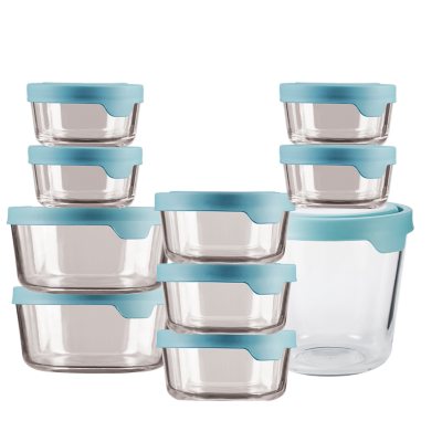 Anchor Hocking TrueSeal 20-Piece Glass Food Storage Containers with ...